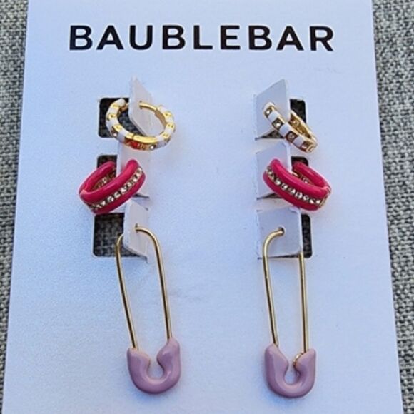 Baublebar Set of 3 Earrings NEW MSRP $78 - Picture 1 of 5